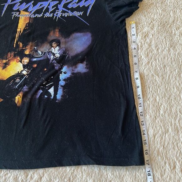 Prince Purple Rain short sleeve black shirt size large - Picture 14 of 16